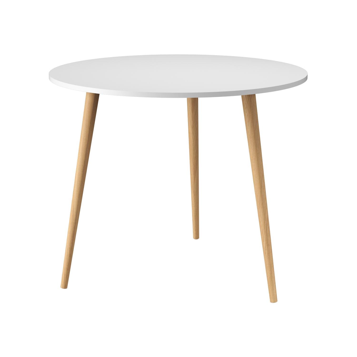 Стол Art in Head скандинавский РАУНД Asgard 800х750 мм Белый бриллиант (115020016)