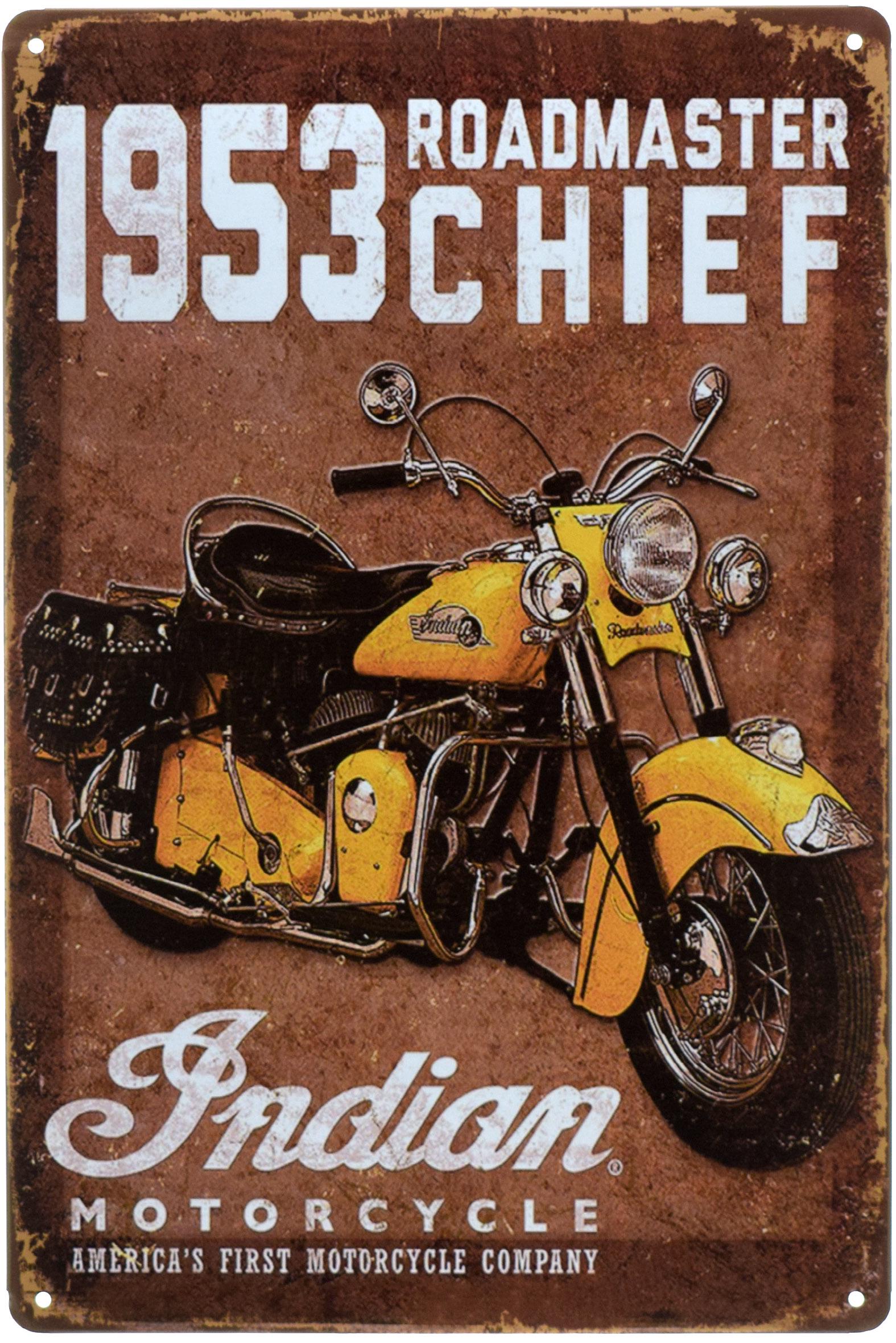 Табличка металева Indian Chief 1953 20x30 см