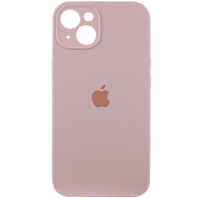 Противоударный чехол Silicone Case Full Camera Protective (AA) для Apple iPhone 13 (6.1") Розовый / Chalk Pink