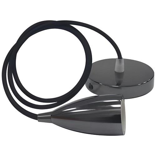 Светильник подвесной HOROZ ELECTRIC "Edison" Е27 Перламут черный