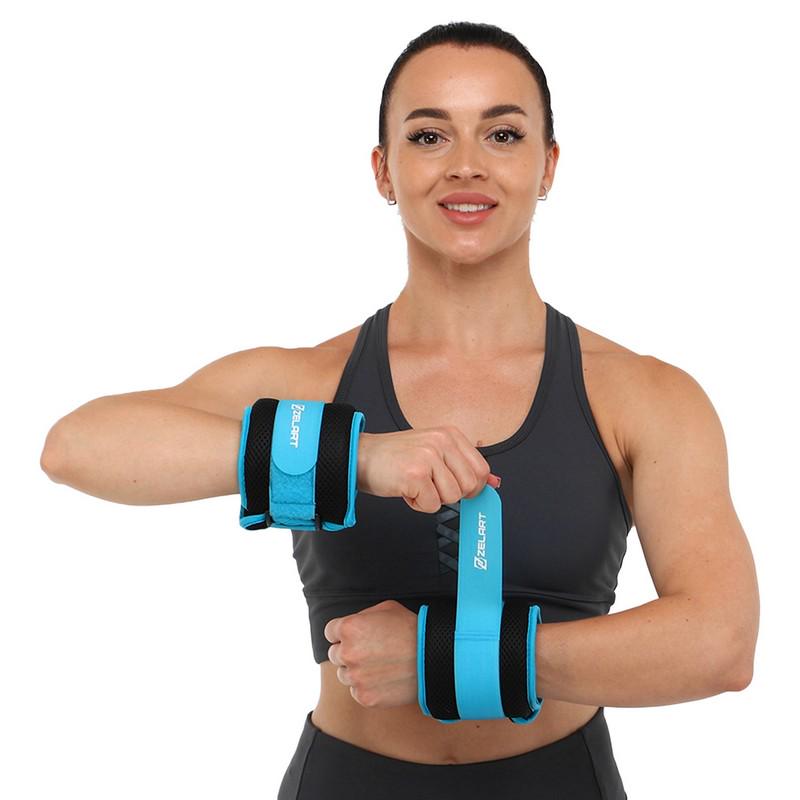 Утяжелители-манжеты Zelart Pro водонепроницаемые 2х2 кг Черный/Синий (FI-7210-4_Черный-синий) - фото 3 Утяжелители-манжеты Zelart Pro водонепроницаемые 2х2 кг Черный/Синий (FI-7210-4_Черный-синий) - фото 3