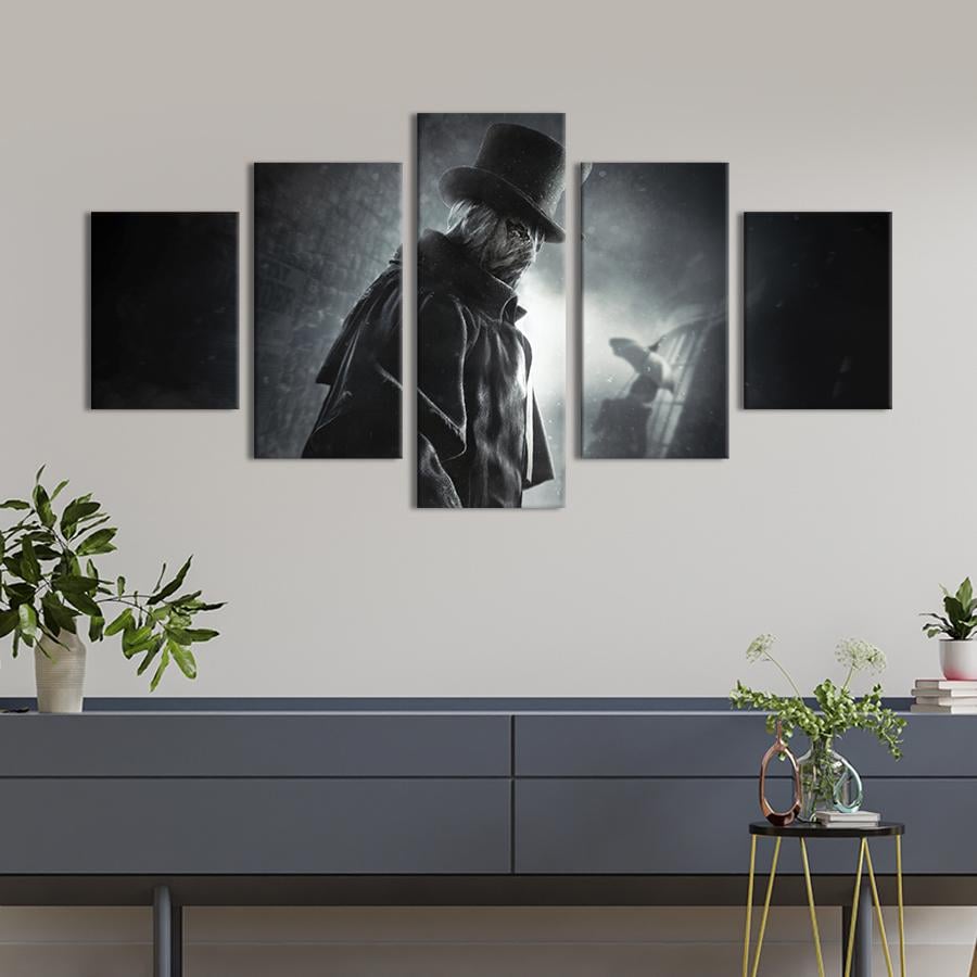Картина на холсте Джек Потрошитель в жуткой маске, Assassin's Creed: Syndicate 187x94 см (1435-52)