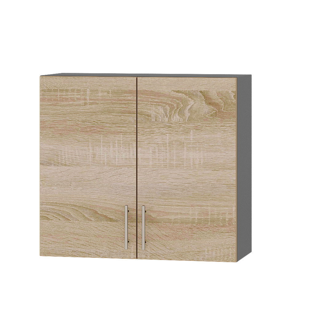 Шкаф верхний Эверест Оптима модуль Верх В10-800 80х30х72 см Дуб Сонома/Антрацит (06030)