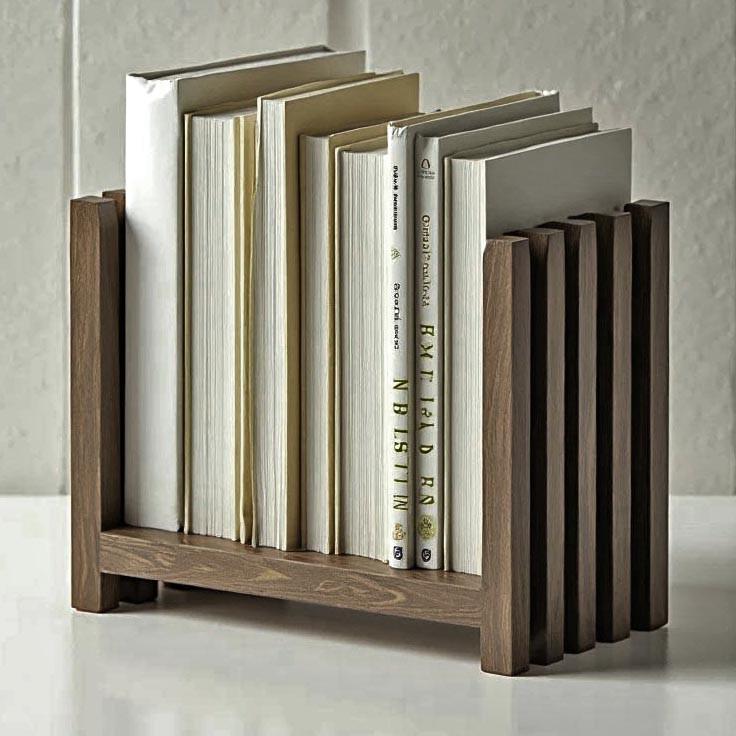 Полка книжная настольная из дерева Риден Палисандр (КПА-028302)