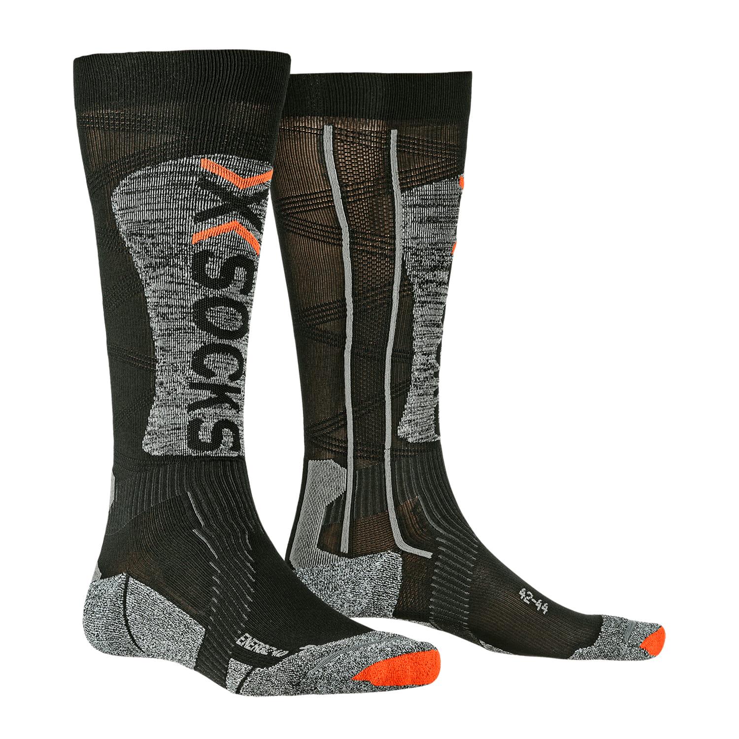 Носки X-SOCKS Ski Energizer Light 4.0 XS-SSNGW19U-B053 р. 42/44 Black/Stone Grey Melange