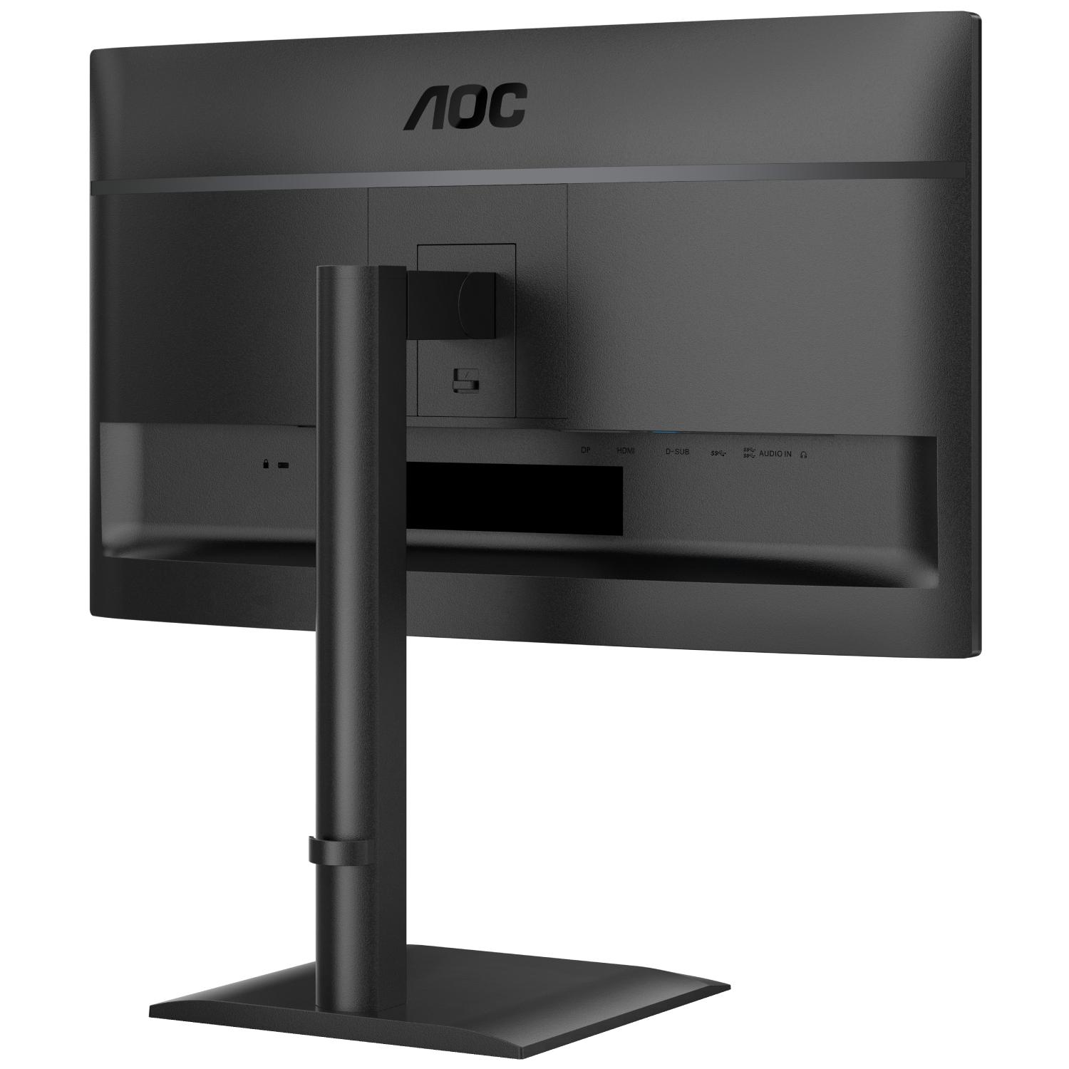 Монитор AOC 24E4U 23,8" IPS 120 Гц HDMI DP USB-hub HAS Pivot колонки Black (24E4U) - фото 5