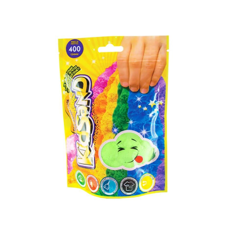 Кінетичний пісок Danko Toys KidSand KS-03-03 пакет 400 г Зелений (RLT7063s43989)
