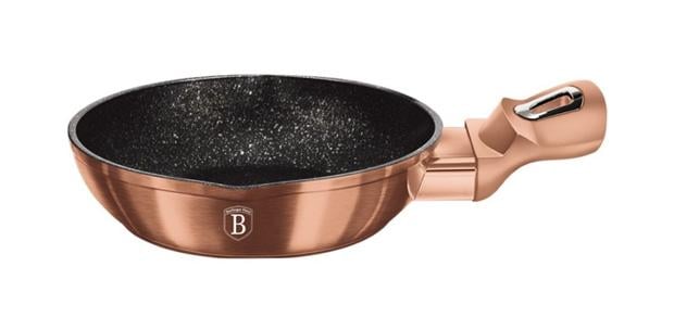 Сковорода Berlinger Haus Rose Gold Ø 16 см індукційна з антипригарним покриттям (BH-6133)
