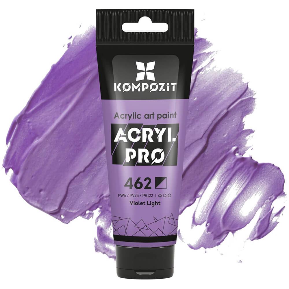 Акриловая краска ART Kompozit 462 75 мл Фиолетовый светлый (59462) - фото 1