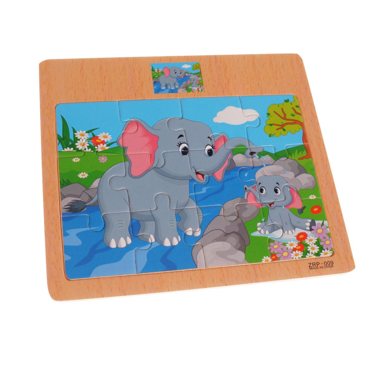 Деревянный пазл Слоны (IW10) Деревянный пазл Слоны (IW10)