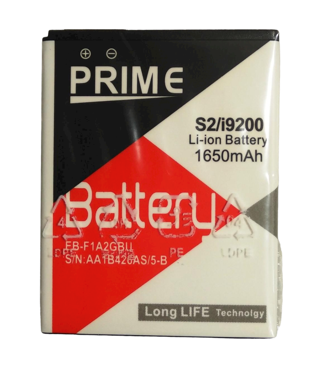 Аккумулятор Prime для Samsung i9100/S2/i9103/i9105/i9200 EB-F1A2GBU 1650 mAh (000020941)