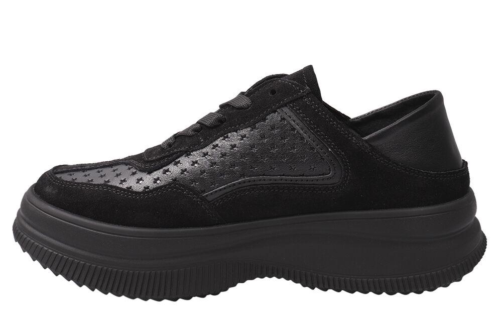 Кросівки жіночі Best Vak із замші на низькому ходу на шнурівці 100 р. 36 Чорний (62-21DTS) - фото 2 Кросівки жіночі Best Vak із замші на низькому ходу на шнурівці 100 р. 36 Чорний (62-21DTS) - фото 2