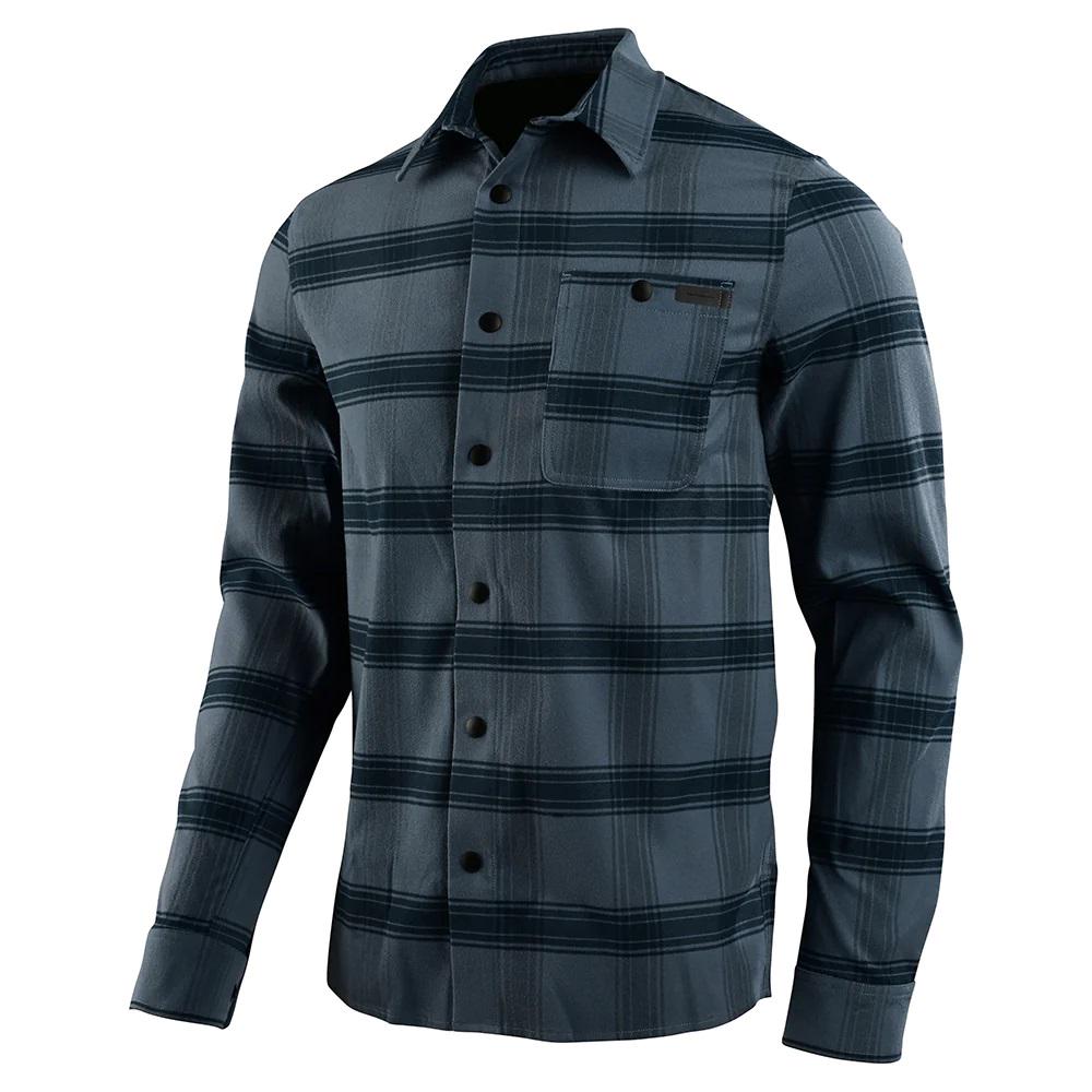 Рубашка TLD Grind Flannel Stripe L Blue Mirage (827260014)