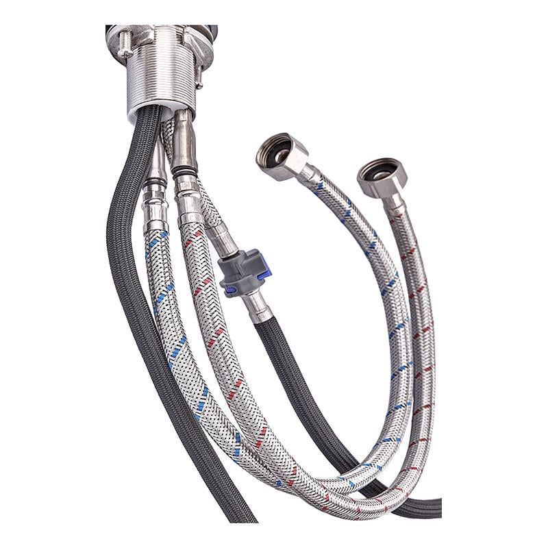 Смеситель для кухни Zerix PUL-014 с выдвижной лейкой Нержавеющая сталь (ZX5034) - фото 4 Смеситель для кухни Zerix PUL-014 с выдвижной лейкой Нержавеющая сталь (ZX5034) - фото 4