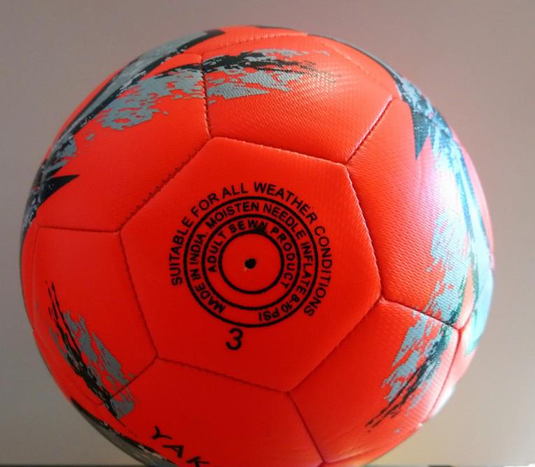 Футбольний м'яч Yakima Sport р. 3 Помаранчевий (425086) - фото 5 Футбольний м'яч Yakima Sport р. 3 Помаранчевий (425086) - фото 5