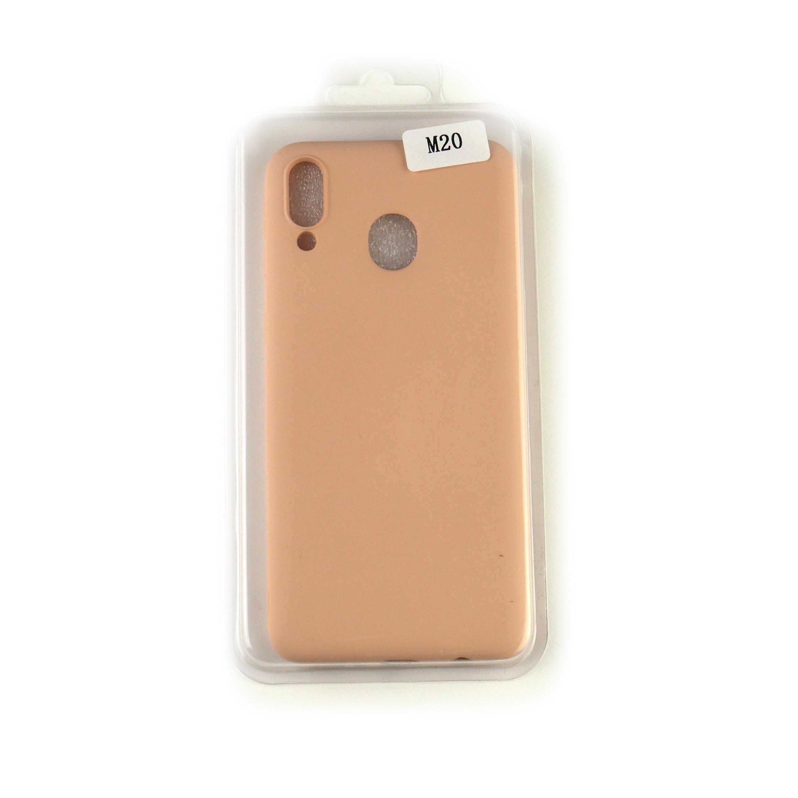 Чехол Silicone Case Full Cover Samsung M20 Розовое Золото