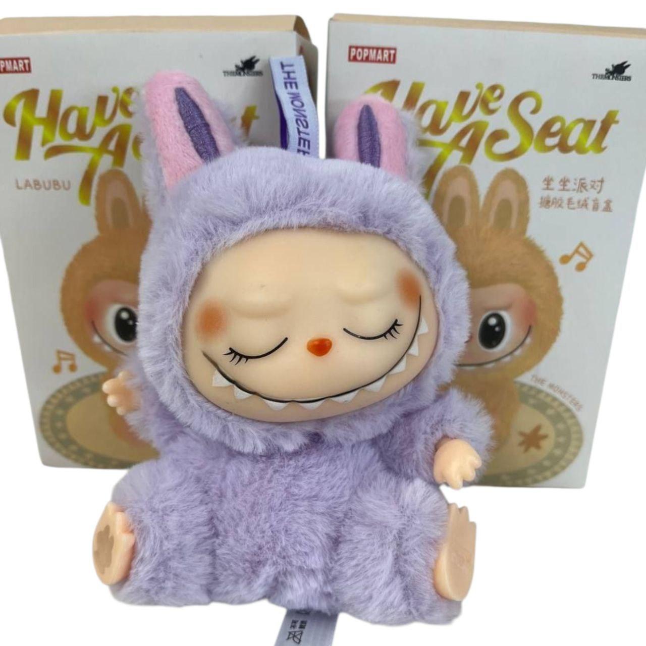 Плюшевая игрушка Labubu 15 см Фиолетовый - фото 3 Плюшевая игрушка Labubu 15 см Фиолетовый - фото 3