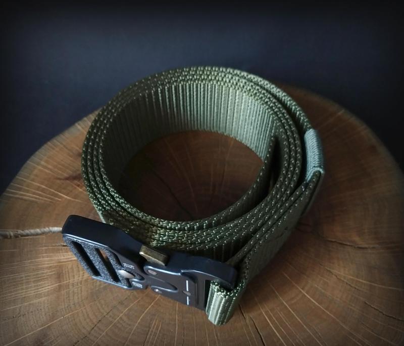 Ремінь Assaulter belt 140 см з металевою пряжкою Оливковий