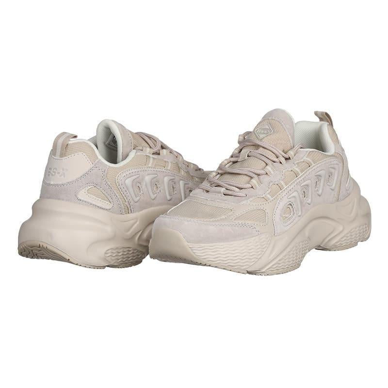 Кроссовки женские BaaS L1850-25C с комбинированных материалов р. 39 Бежевый (20257)