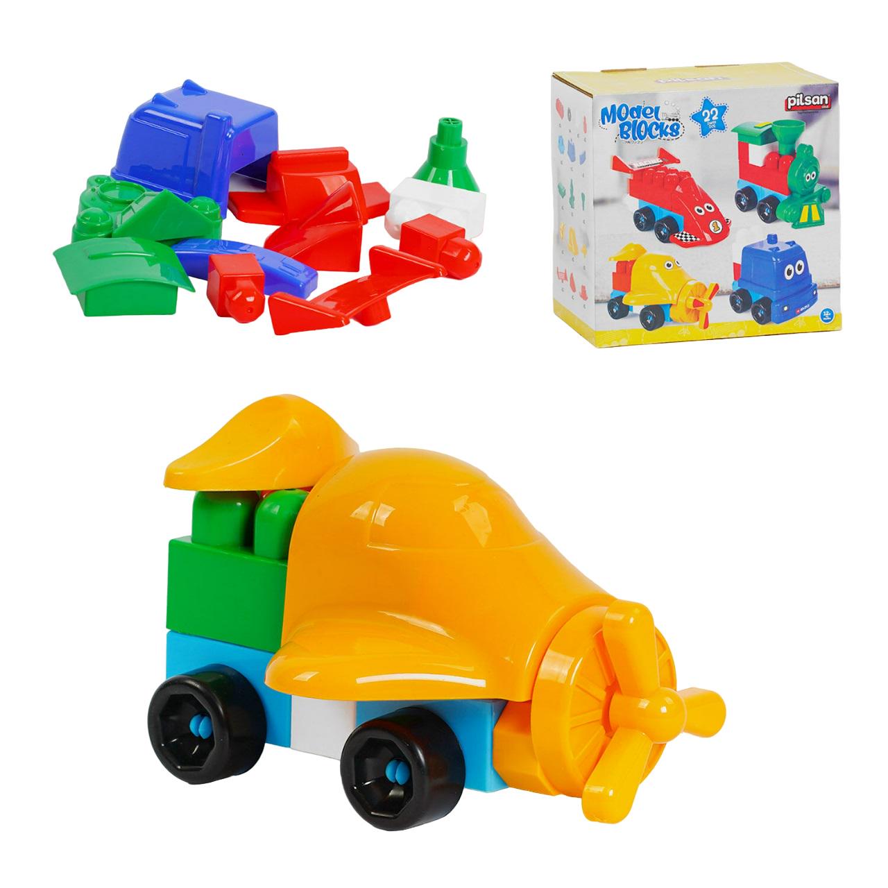 Конструктор-машина Pilsan 4 варіанти збірки 22 деталі Multicolor (128560) - фото 2 Конструктор-машина Pilsan 4 варіанти збірки 22 деталі Multicolor (128560) - фото 2