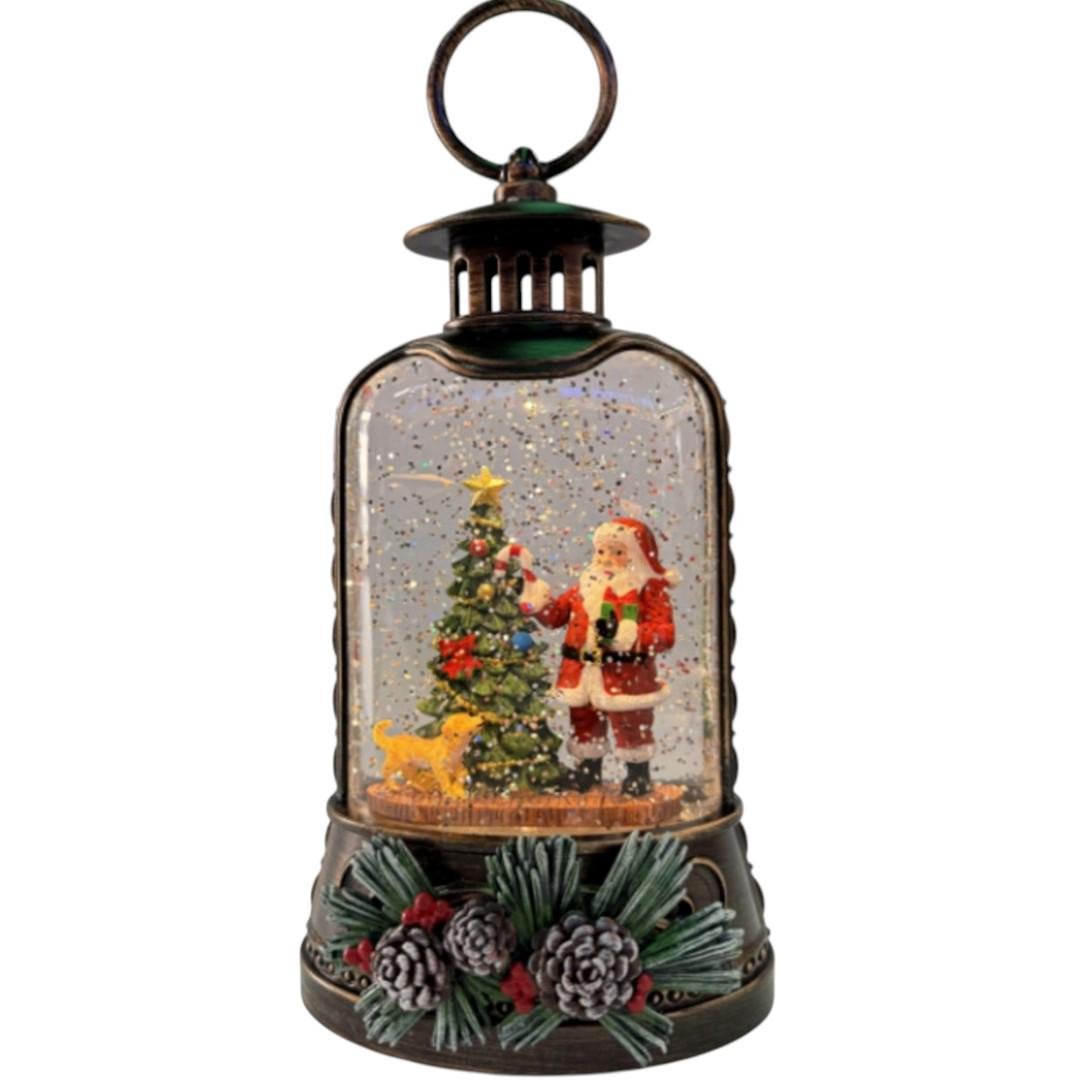 Новогодний ночник XMAS WDL-25011AB Винтажный фонарь 20,5 см (10105)