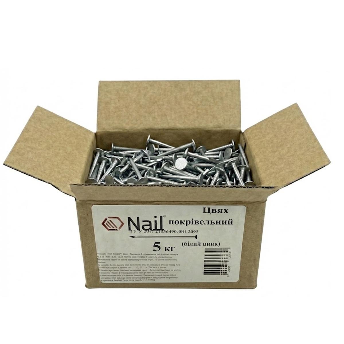 Гвозди кровельные Nail 3,1х50 DIN 1160 цинк нефас 5 кг (405326)