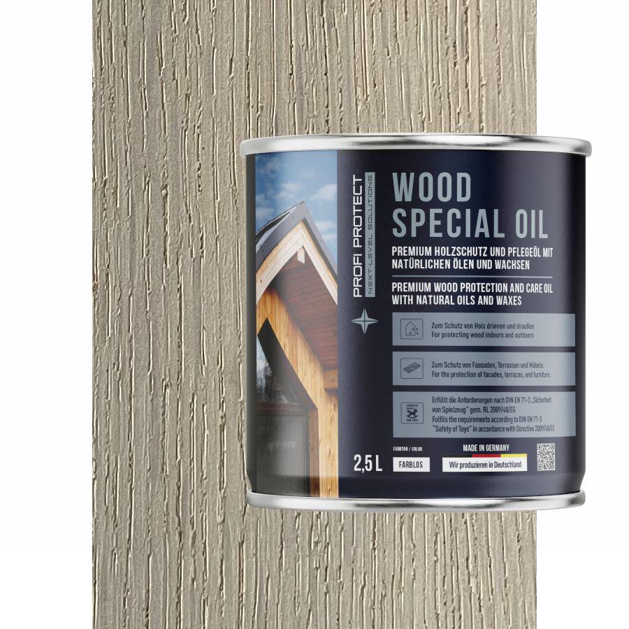 Масло для террасной доски ProfiProtect Wood Special Oil с воском 2,5 л Nordic White 200 eiche (24646825)