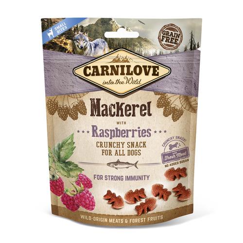 Ласощі для собак Carnilove Dog Crunchy Mackerel with Raspberries Скумбрія та малина 200 г (100409\8875)