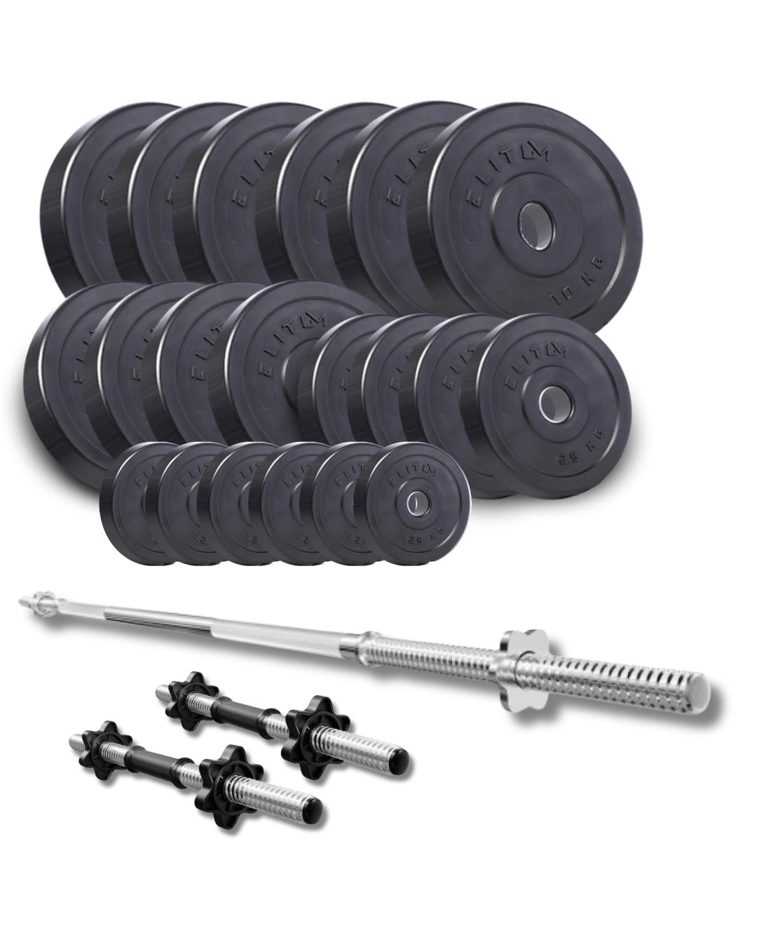 Набір з штангою та гантелями Elitum Titan 109 кг (4446)