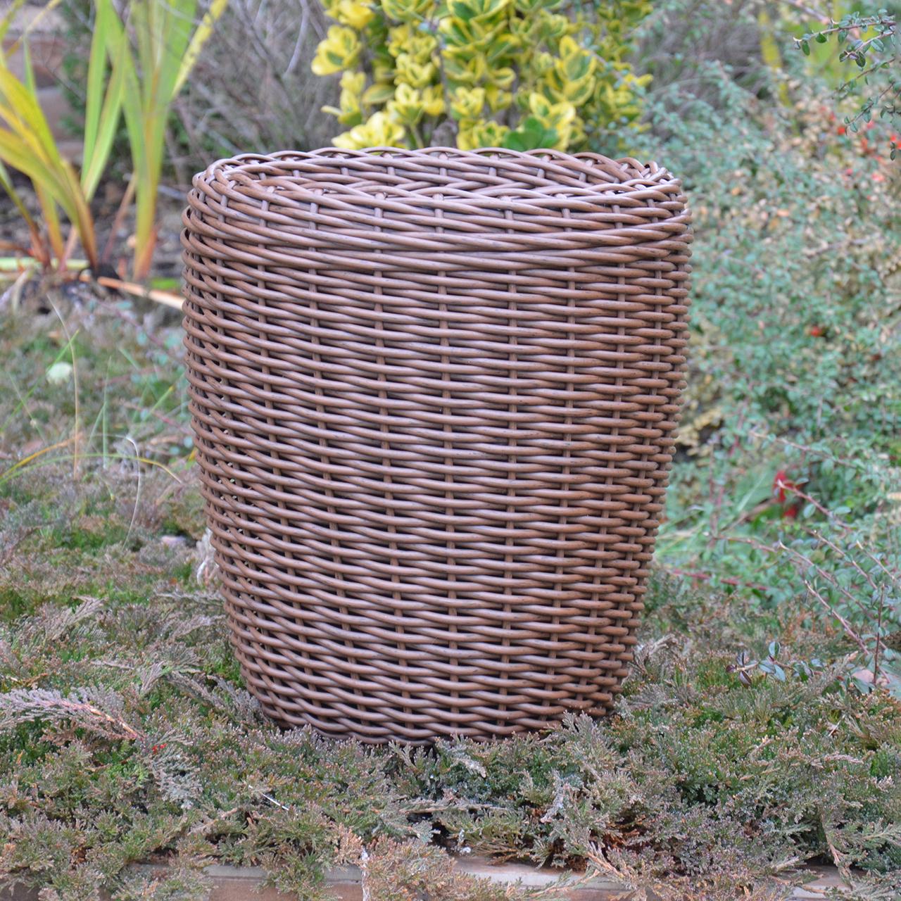 Кашпо високе для квітів та рослин з штучного ротангу/ручної роботи 16 л Молочний шоколад - фото 3 Кашпо високе для квітів та рослин з штучного ротангу/ручної роботи 16 л Молочний шоколад - фото 3