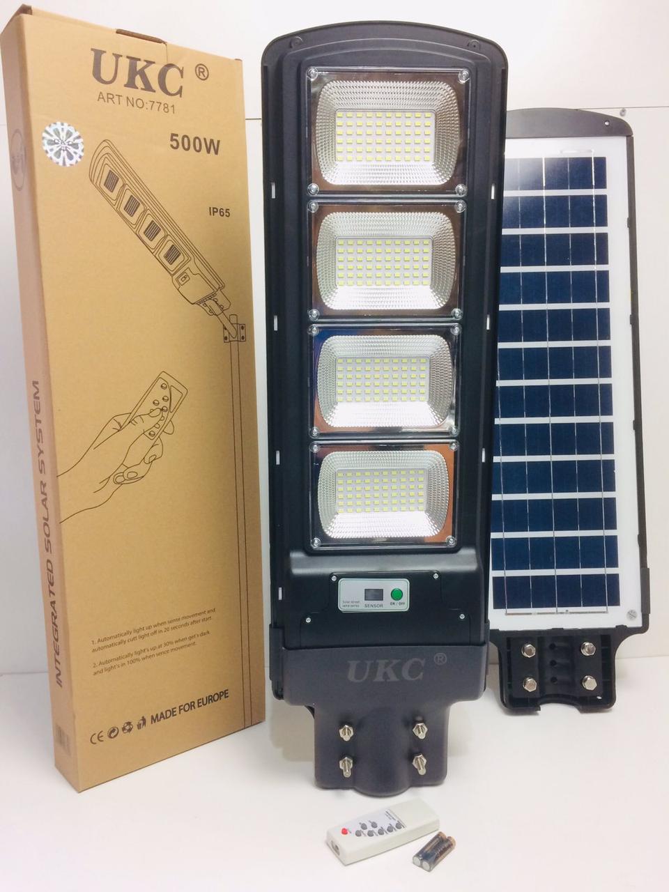 Светильник уличный UKC Cobra solar street light R4 4VPP Remote на солнечной батарее 500W (1008657-Black) - фото 3