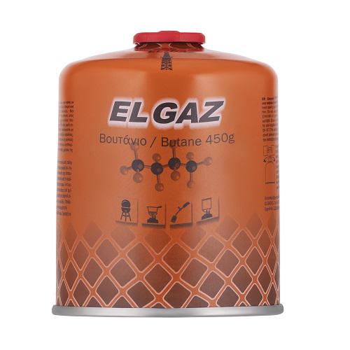 Баллон газовый EL GAZ ELG-400 бутан с двухслойным клапаном 450 г (104ELG-400) - фото 1