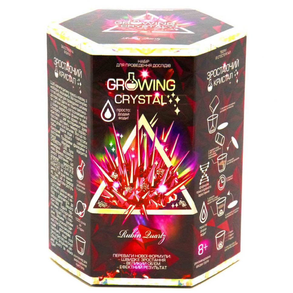 Игровой набор для выращивания кристаллов GROWING CRYSTAL Рубин (IE-175-E-128) Игровой набор для выращивания кристаллов GROWING CRYSTAL Рубин (IE-175-E-128)