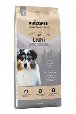 Корм сухой Chicopee CNL Light Lamb and Rice 15 кг