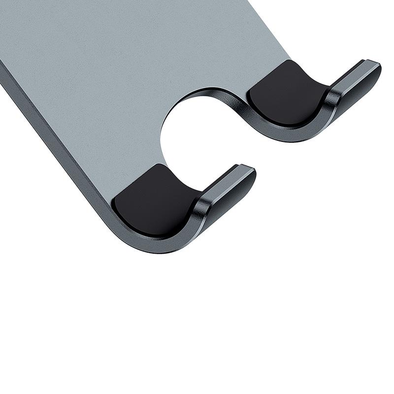 Держатель для мобильного BASEUS Desktop Biaxial Foldable Metal Stand for Phones Grey (LUSZ000013) - фото 5 Держатель для мобильного BASEUS Desktop Biaxial Foldable Metal Stand for Phones Grey (LUSZ000013) - фото 5