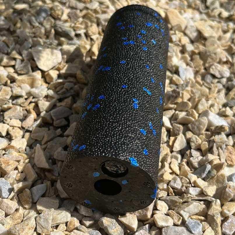 Ролик масажний гладкий PowerPlay PP-4346 Mini EPP Foam Roller 15x5,3 см Чорний/Синій (A-013212) - фото 3