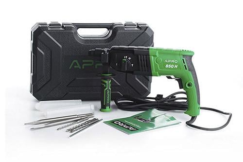 Перфоратор прямой Apro 2,8 Дж 850 В SDS+ 850H с кейсом (2969024581)