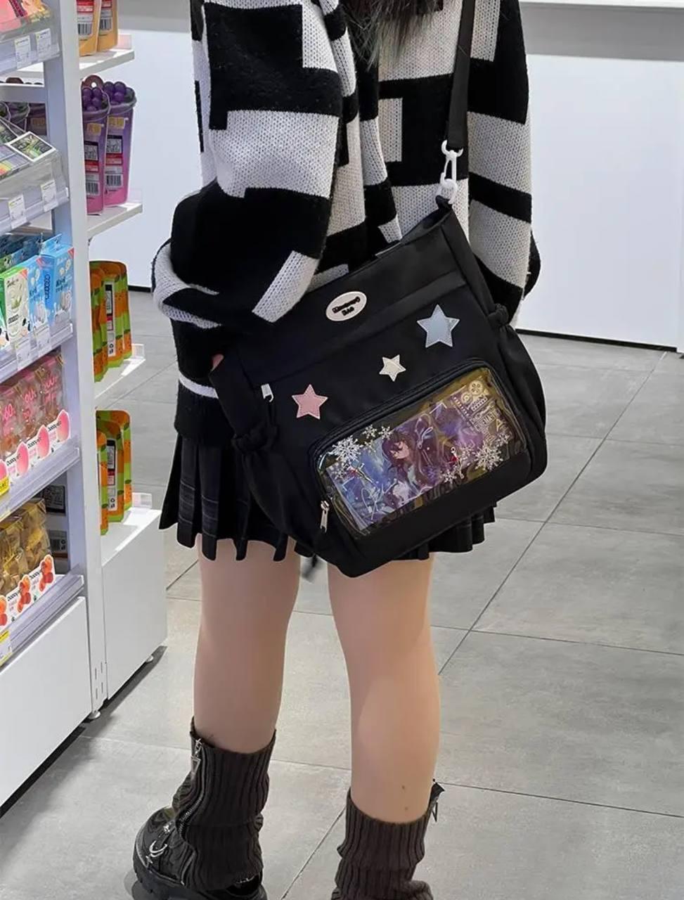 Сумка жіноча для школи/інституту з кишенями в японському стилі - фото 5 Сумка жіноча для школи/інституту з кишенями в японському стилі - фото 5