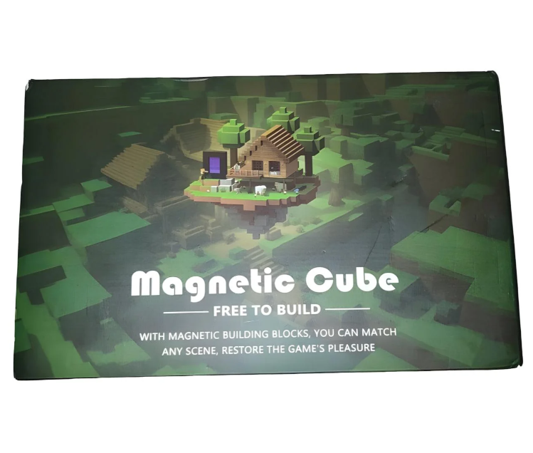 Конструктор магнитный майнкрафт Magnetic Cube приключения в пещере 143 дет. (10367) - фото 2