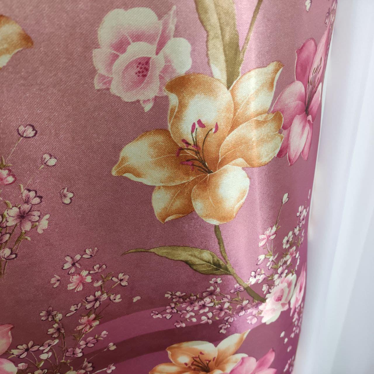 Штори ALBO з квітковим принтом 150x270 см 2 шт. Фіолетовий (SH-M650-2) - фото 3 Штори ALBO з квітковим принтом 150x270 см 2 шт. Фіолетовий (SH-M650-2) - фото 3