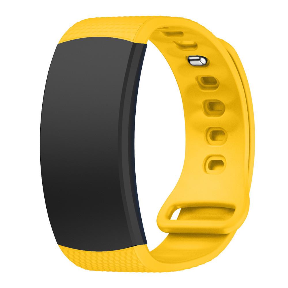 Силиконовый ремешок Primo для фитнес браслета Samsung Gear Fit 2/Fit 2 Prо Yellow (977410775)