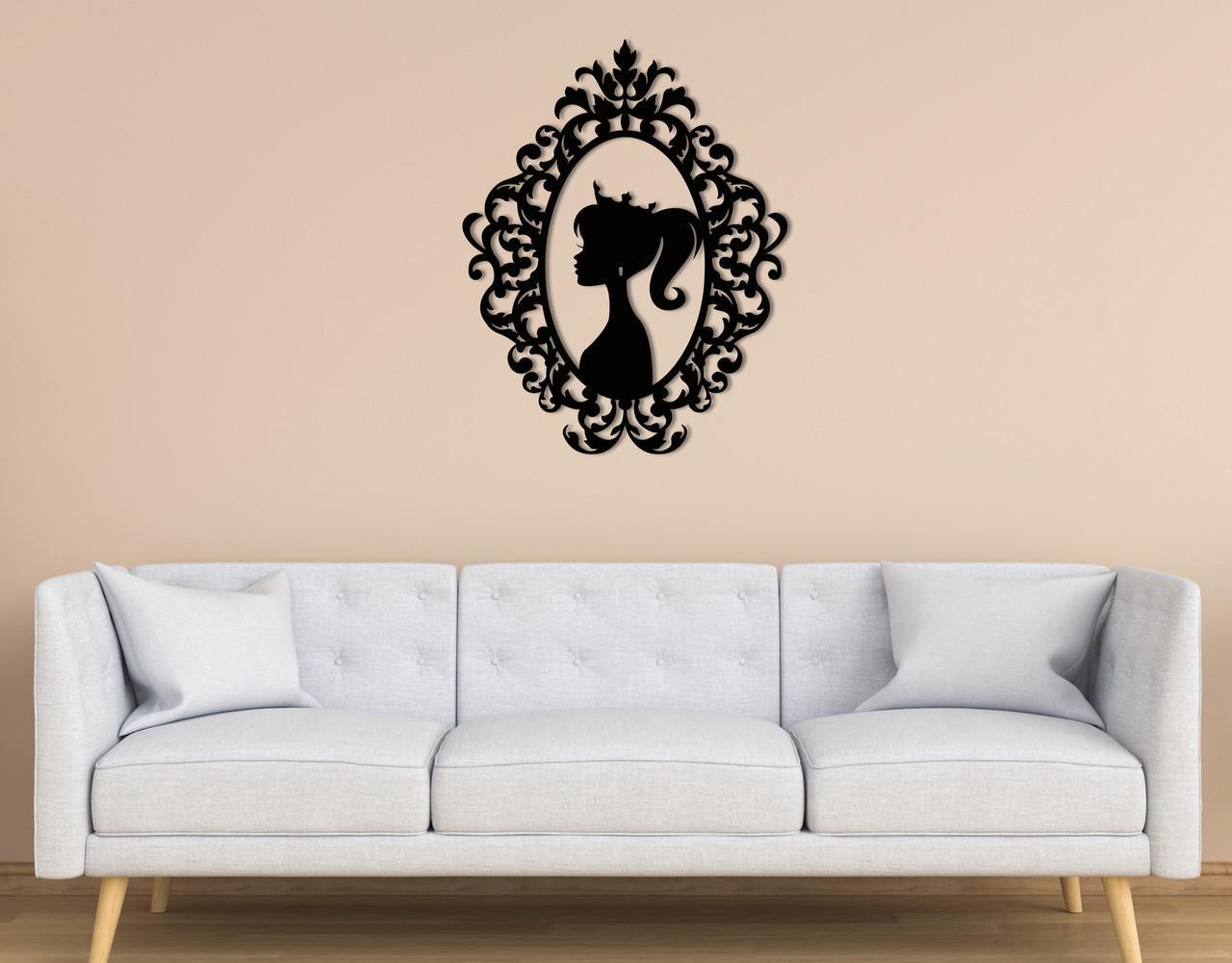 Декоративное панно на стену Upwood Decor Princess 88,9х70 см Black (1575168370)