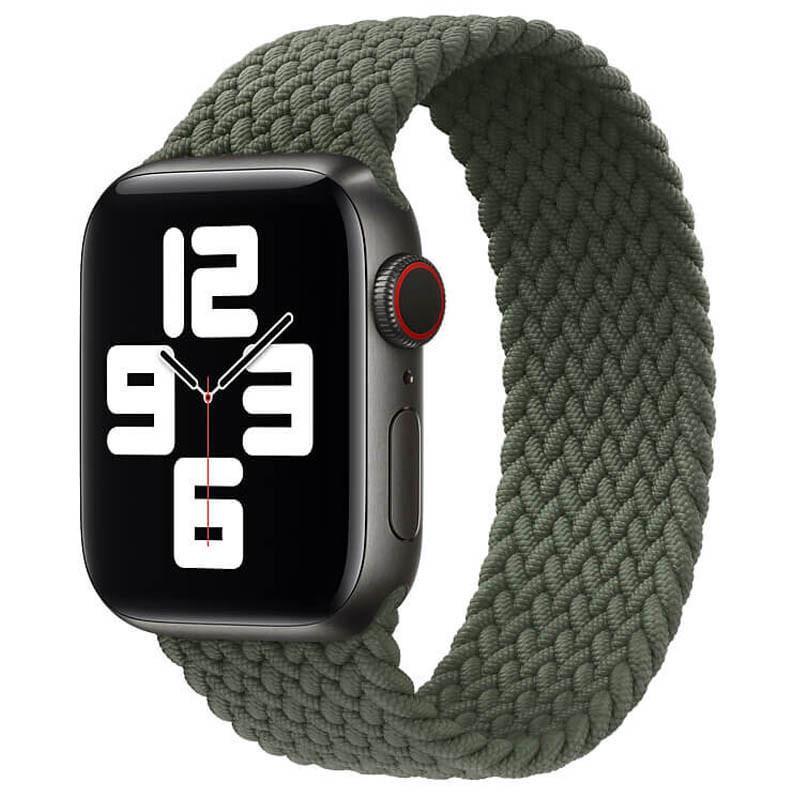 Ремінець Braided Solo Loop AAA для Apple watch 38 мм/40 мм 145 мм Зелений (00000051878_1)