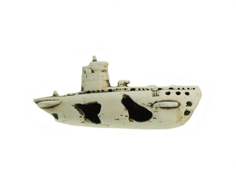 Декорация керамическая Aqua Nova крушение подводной лодки 25x11x8 cм (N-22026) Декорация керамическая Aqua Nova крушение подводной лодки 25x11x8 cм (N-22026)