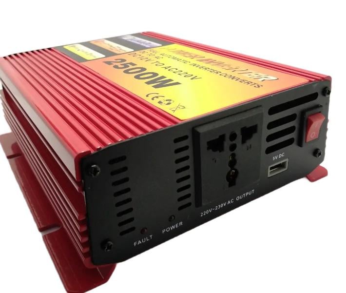Автомобільний інвертор 12V 220V 2500W (000022186)