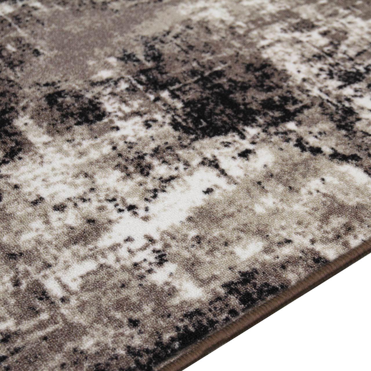 Ковер безворсовый на войлочной основе DAKARIA Print Run Эссен p13 2x2 м Коричневый/Бежевый (00-00018651) - фото 2