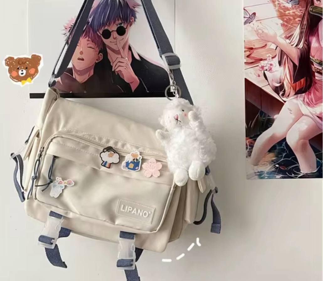 Сумка для университета/института с карманами Бежевый (А563) - фото 4 Сумка для университета/института с карманами Бежевый (А563) - фото 4