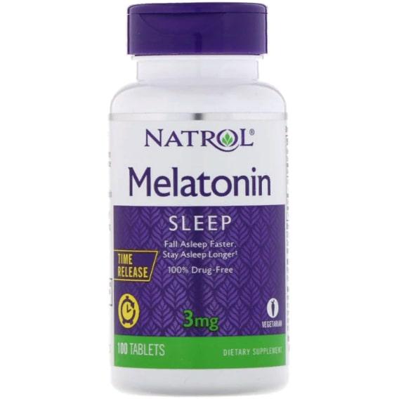 Мелатонін для сну Natrol Melatonin Time Release 3 мг 100 Tabs (NTL-00458)