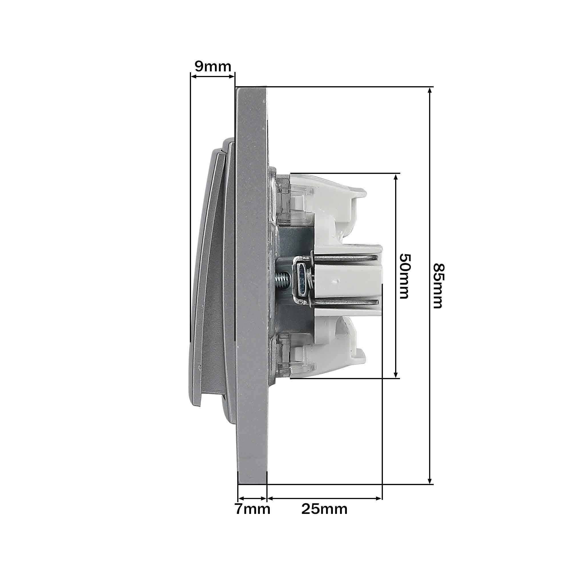 Вимикач одноклавішний Mono Electric DESPINA Сріблястий (19376) - фото 3 Вимикач одноклавішний Mono Electric DESPINA Сріблястий (19376) - фото 3