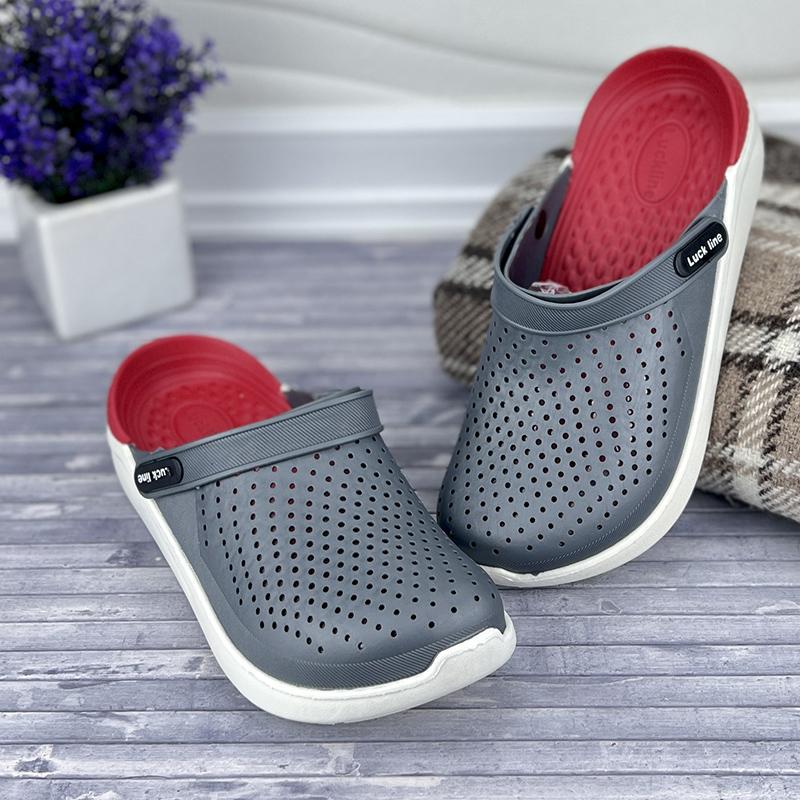 Крокси жіночі luck Line Е-005017-378 p. 39 24,5-25 см Сірий (63447788)